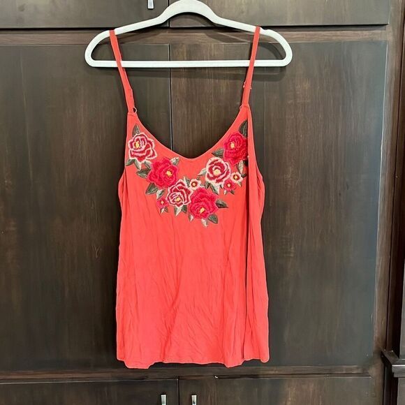 Torrid Embroidered Rose Challis Cami 2X - Picture 3 of 8